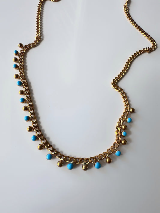 Dainty Turquoise Girl Necklace
