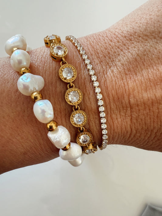 Dainty Ice Tennis Bracelet