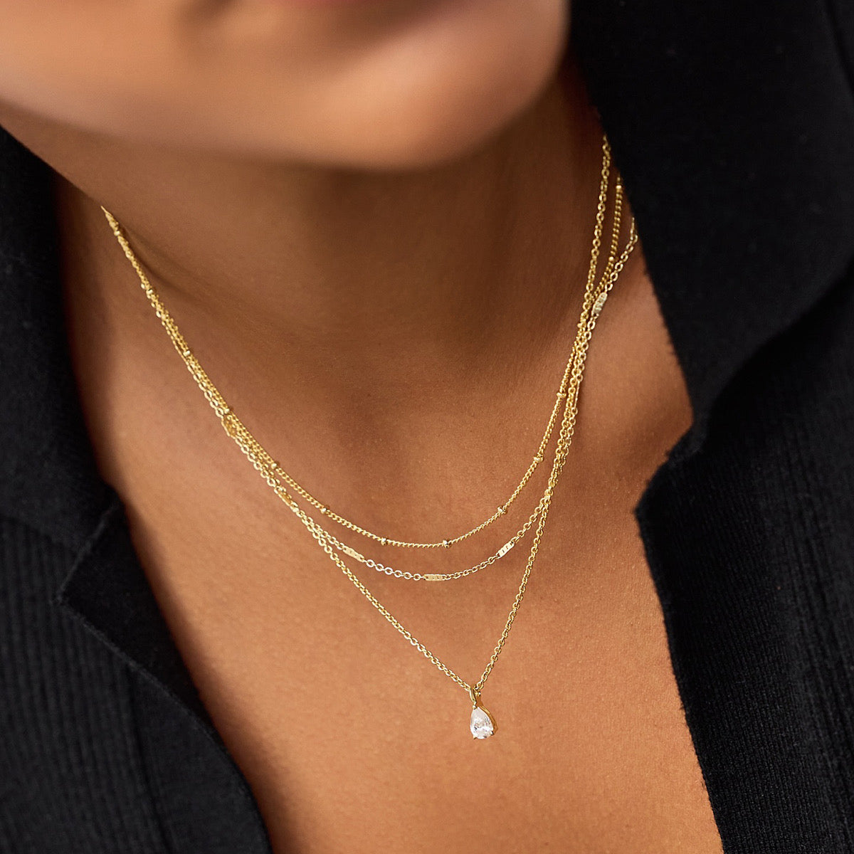 Sol Layers Necklace Pre-Stacked