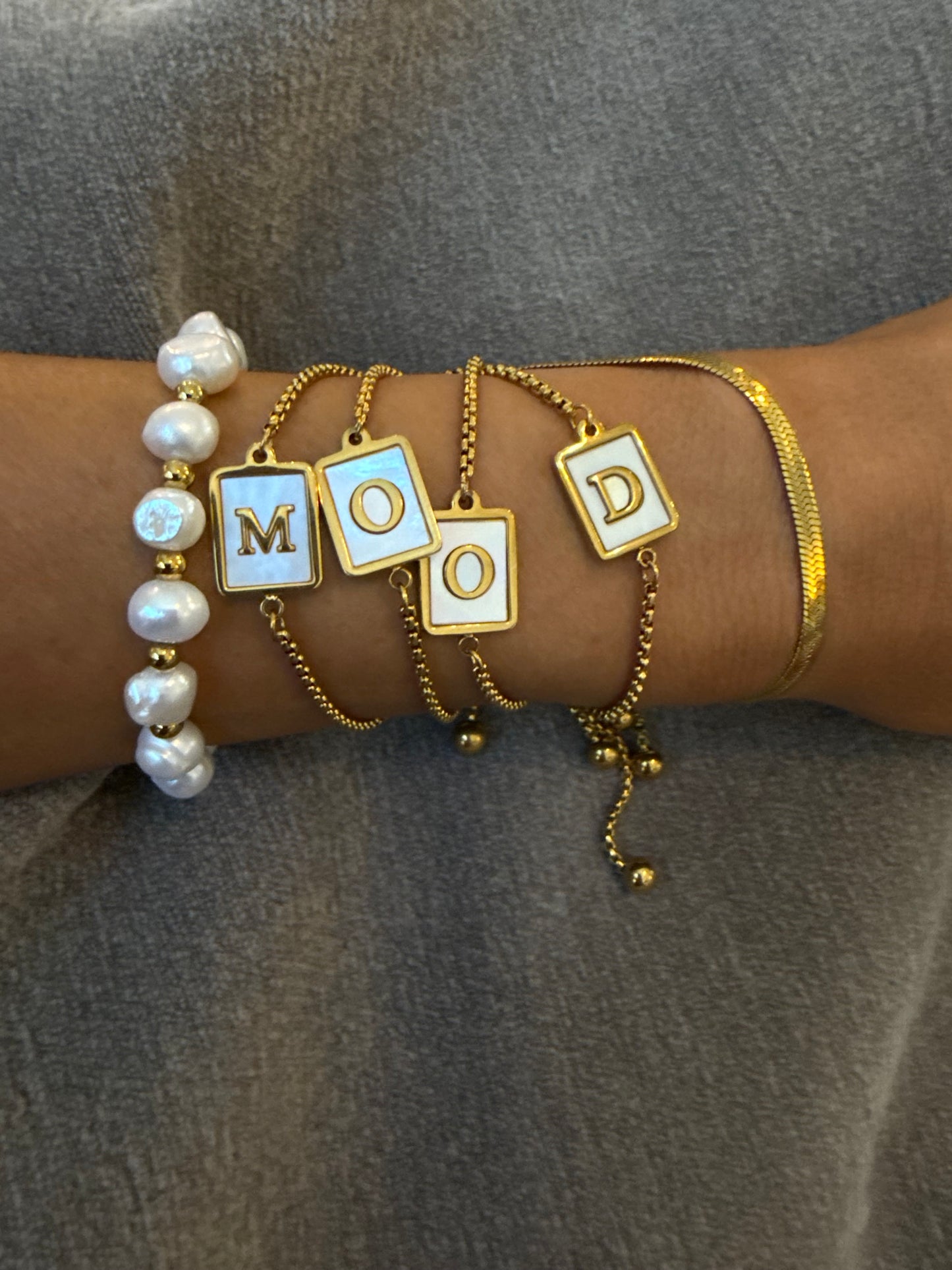 Signature Letter Initial Bracelet