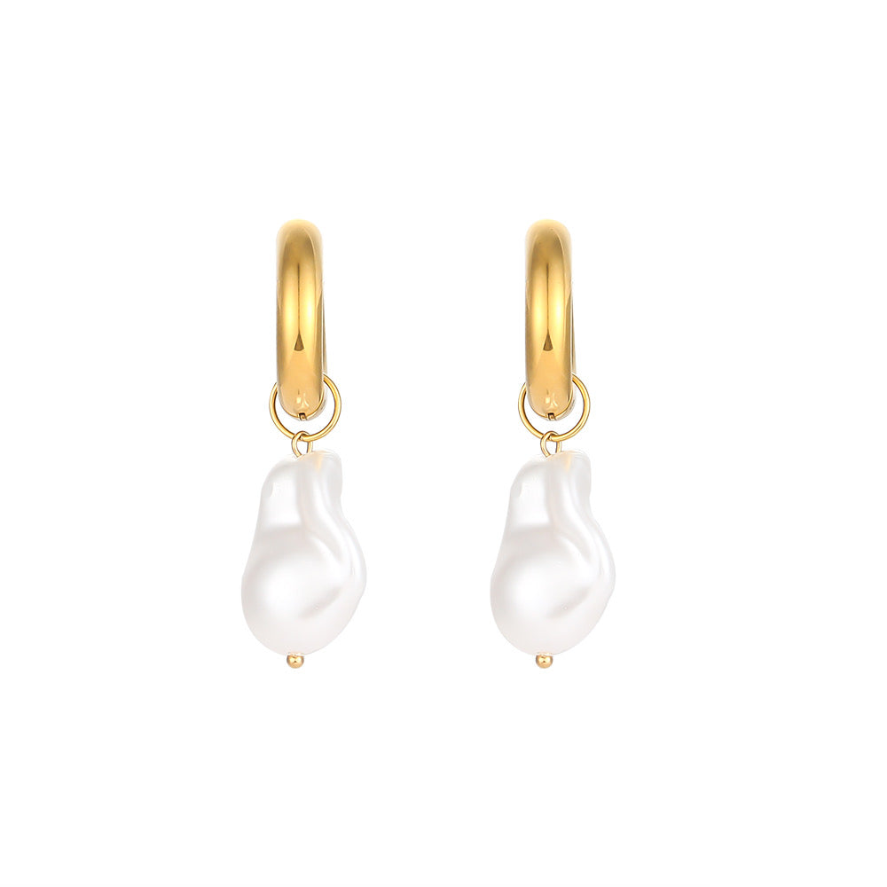 St Tropez Vacation Pearl Earrings
