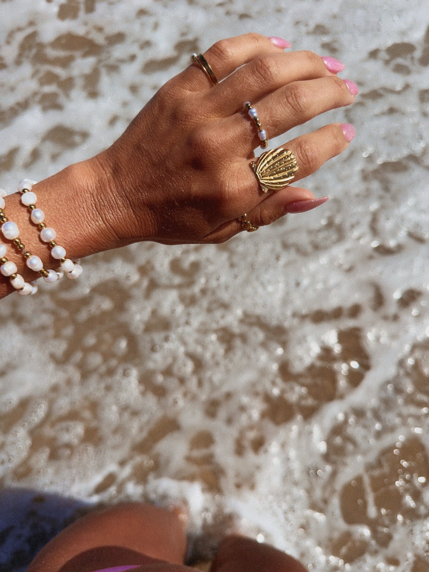 Santorini Vacation Pearl Bracelet