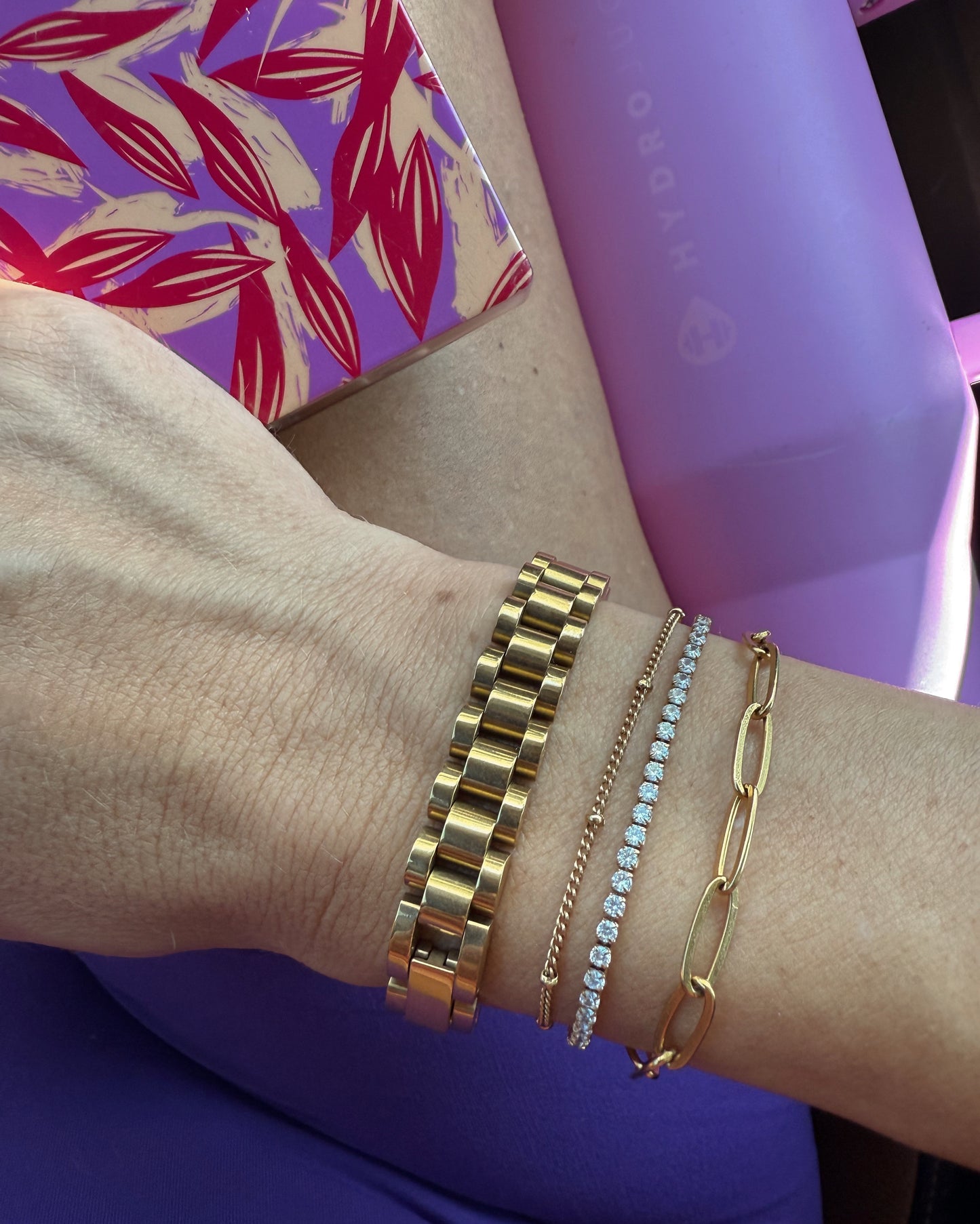 Dainty Ice Tennis Bracelet