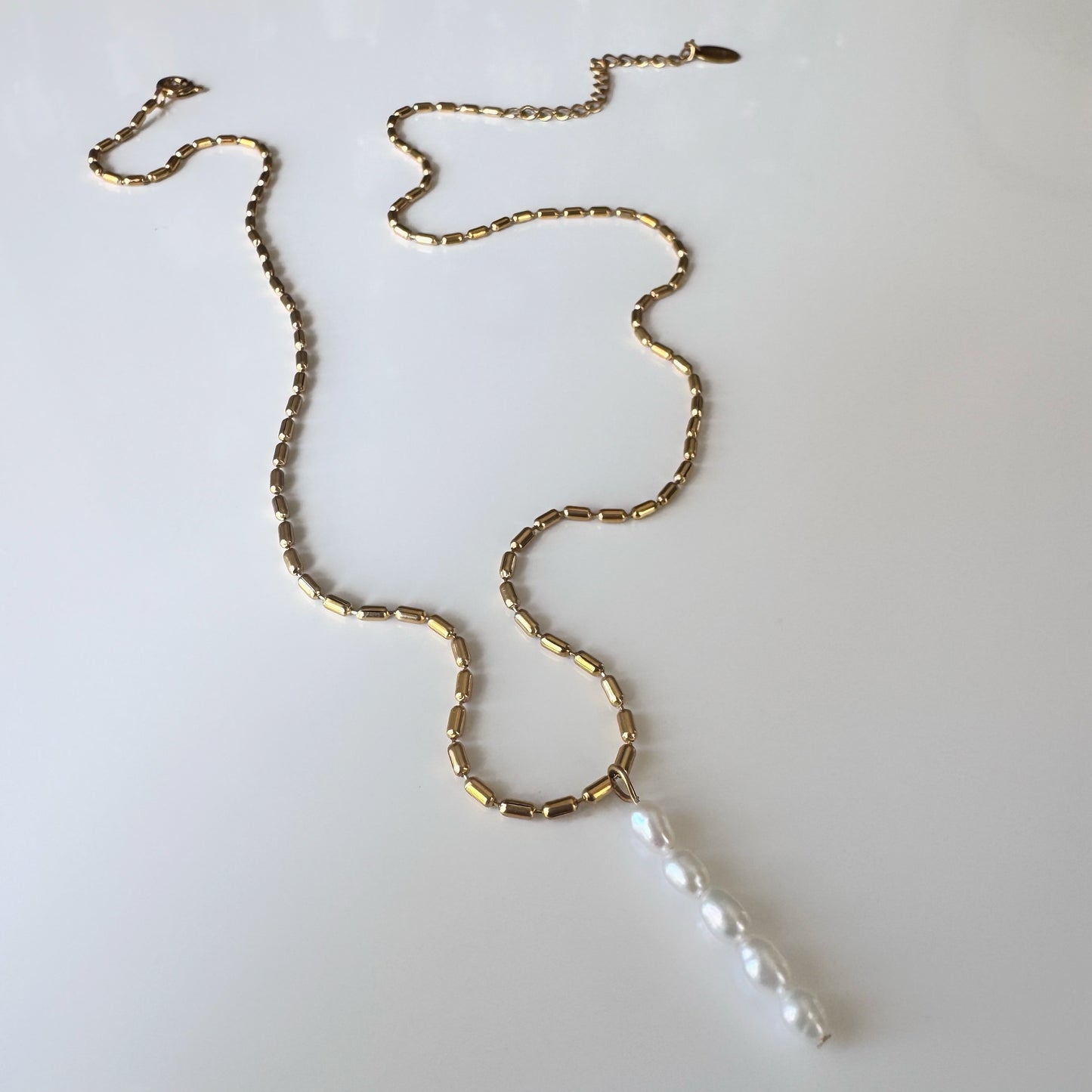 Leah Dainty Pearl Necklace