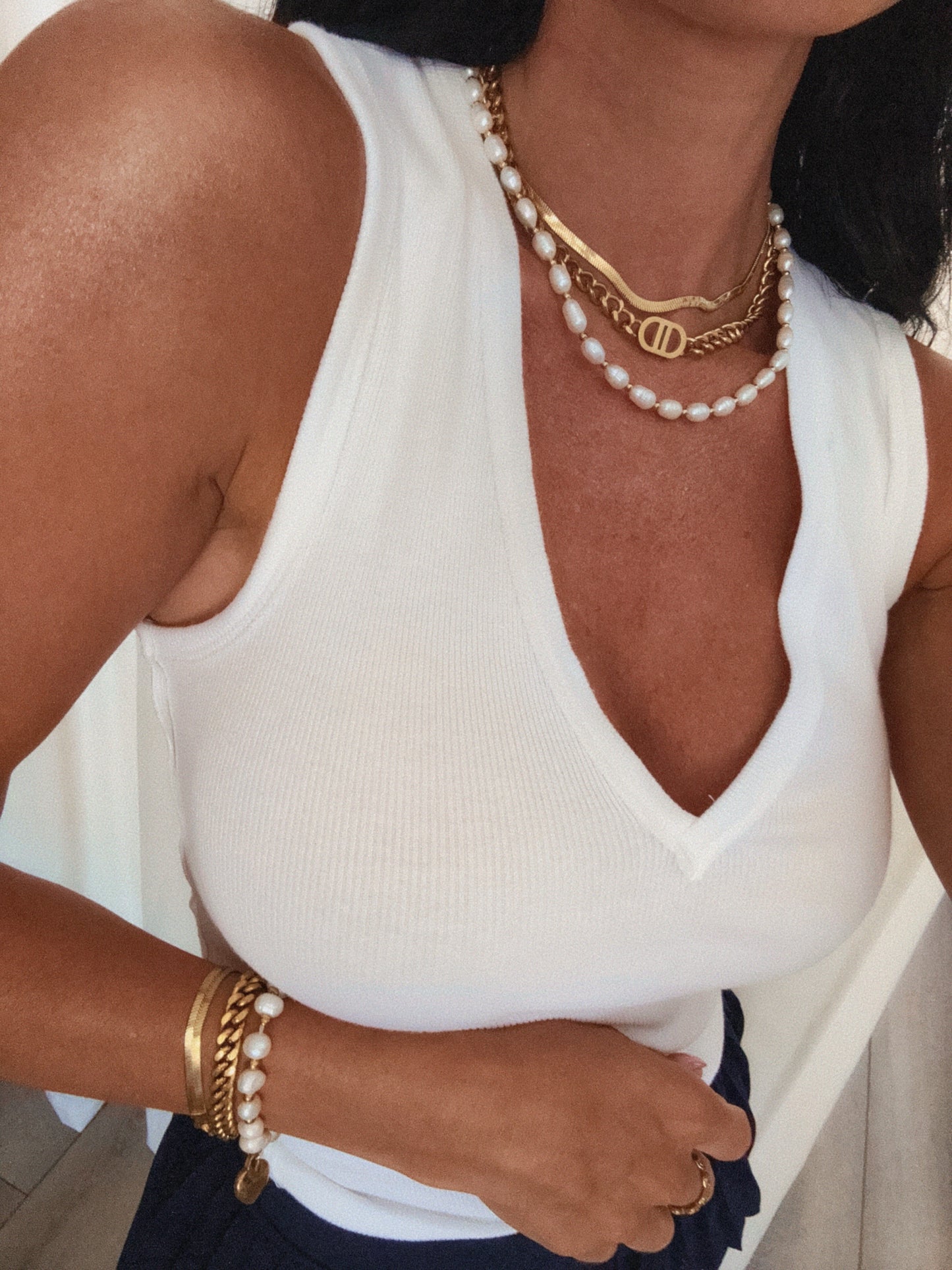 Golden Coastline Pearl Necklace
