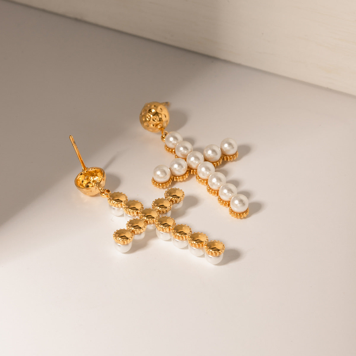 Cross the Line Earrings
