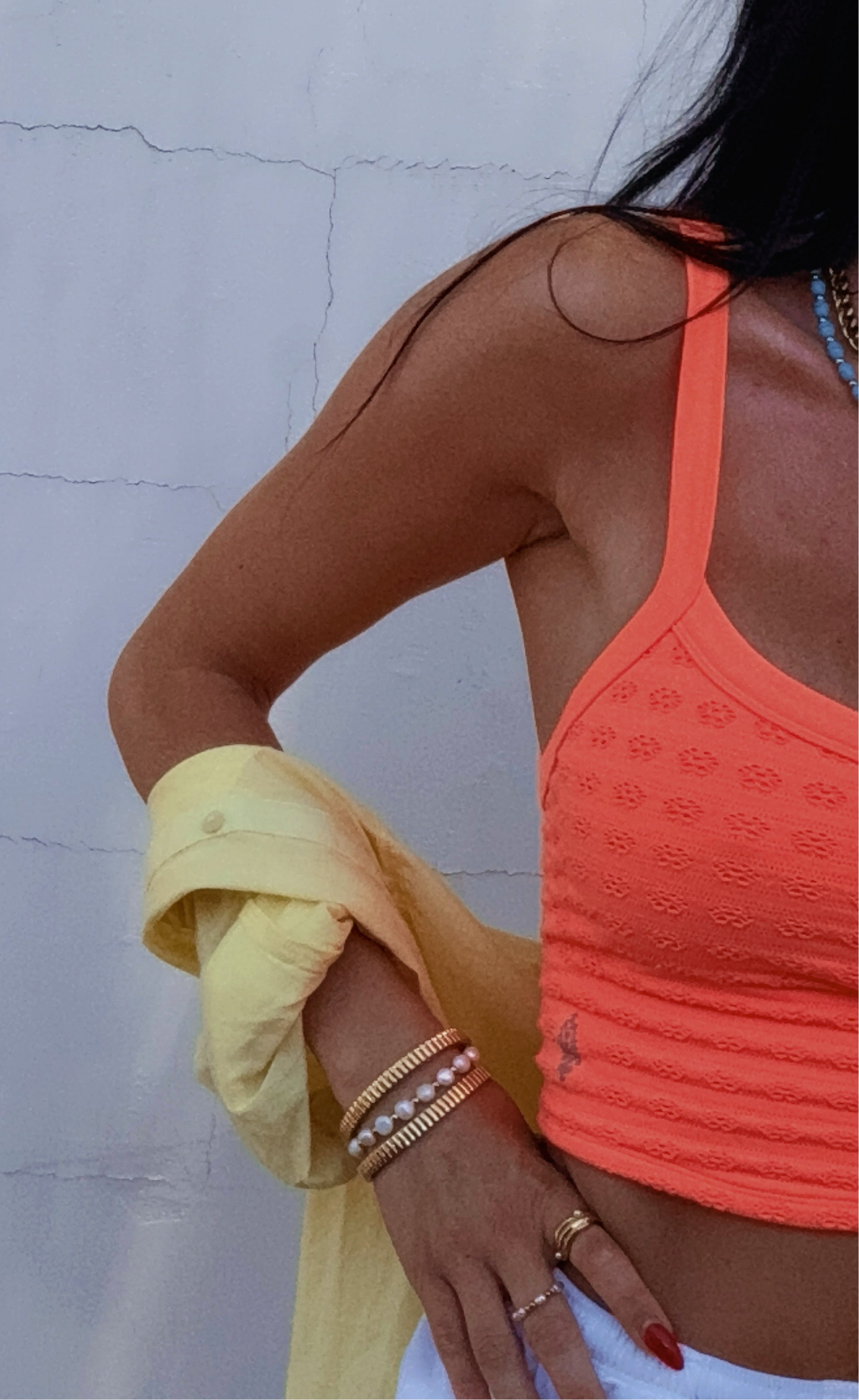 Peachy Gold Bracelet Set