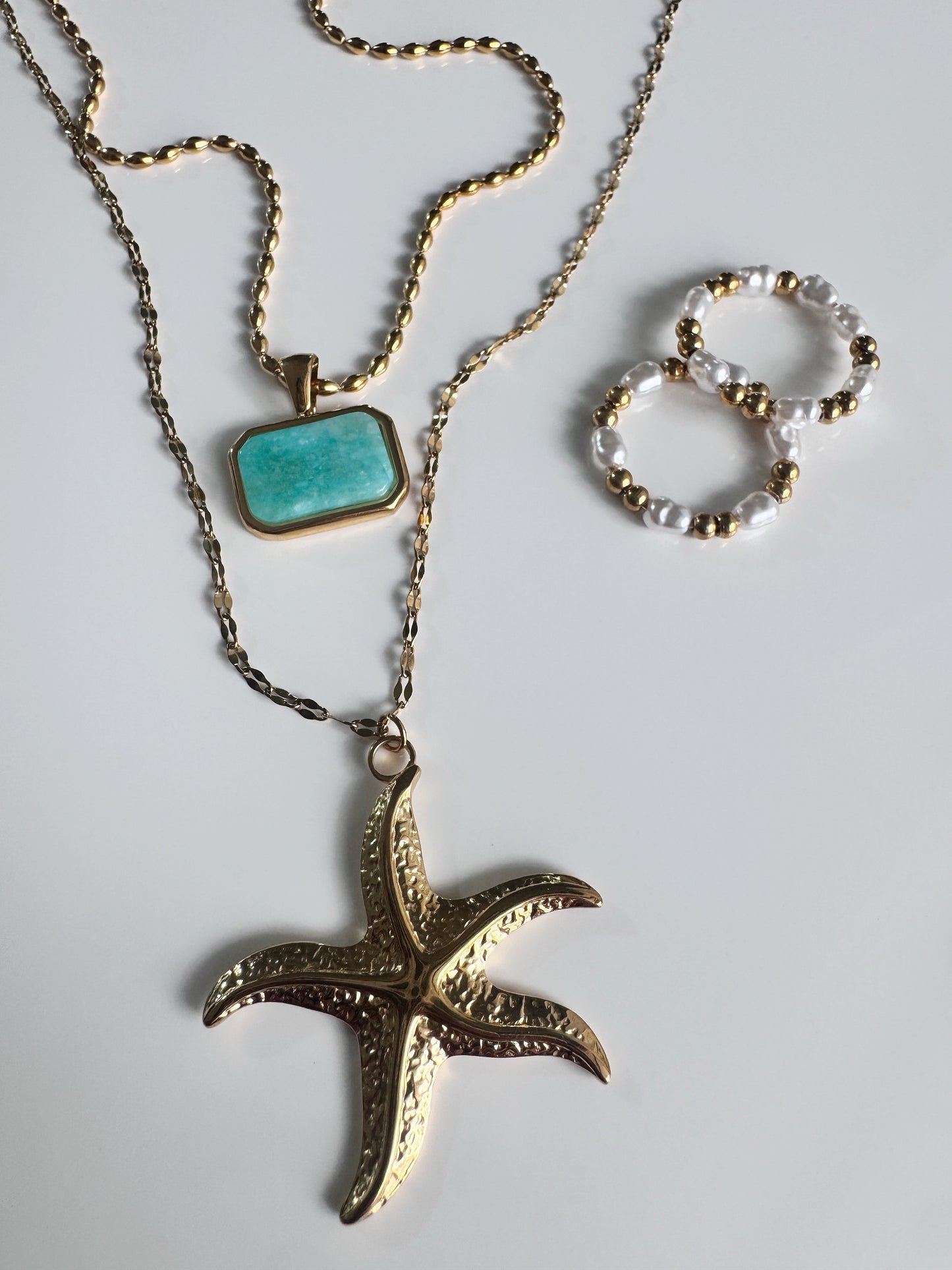 Turqs + Caicos Stone Necklace
