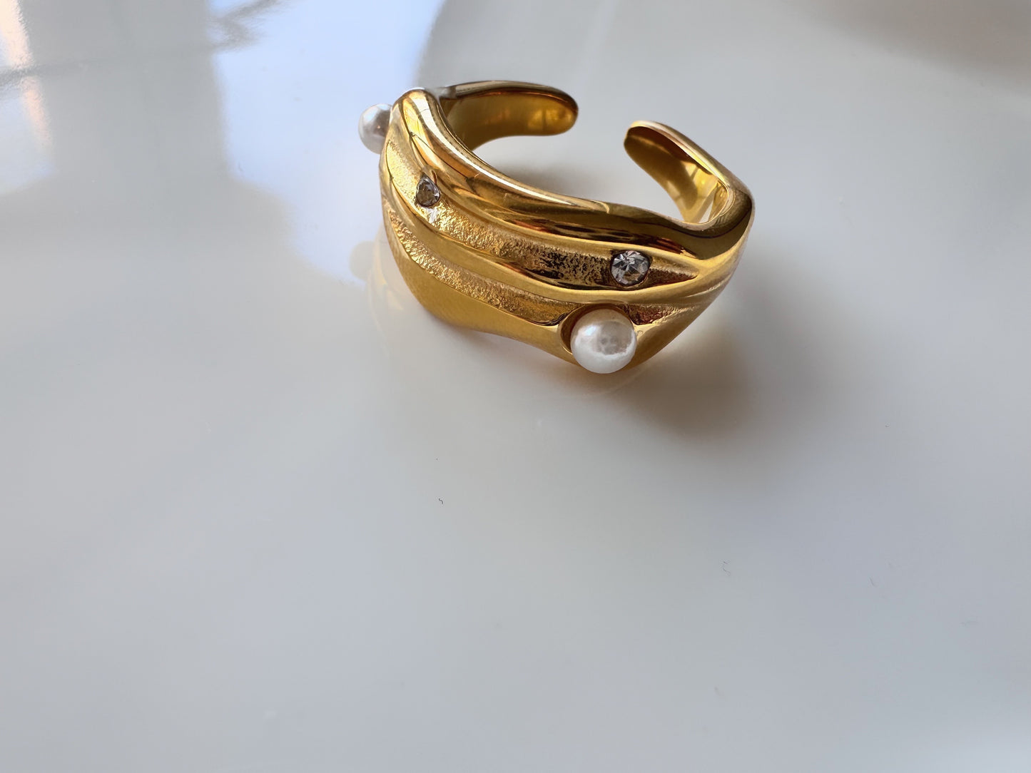 Ocean Pearl (Open) Ring