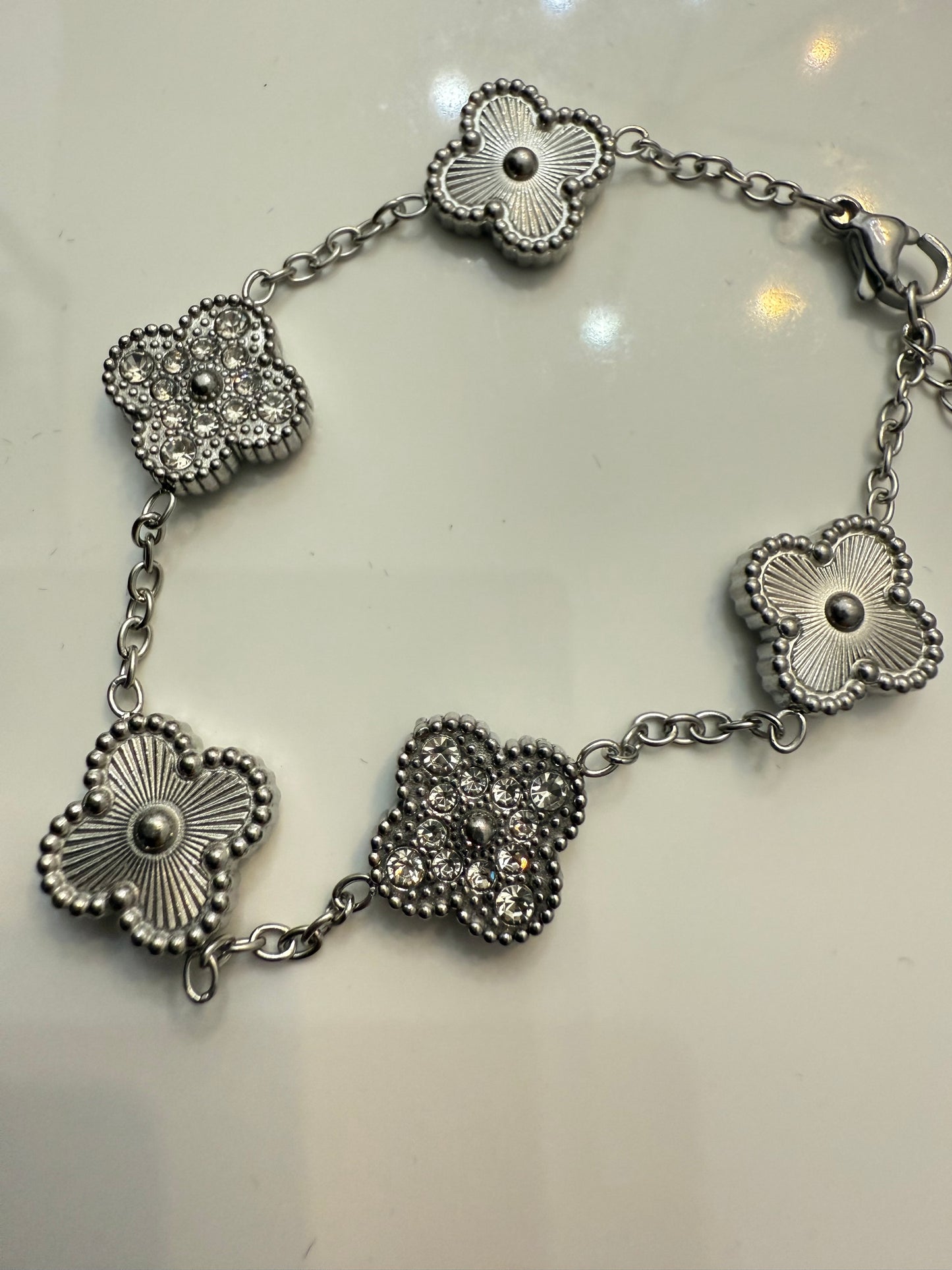Diamond Clover Bracelet