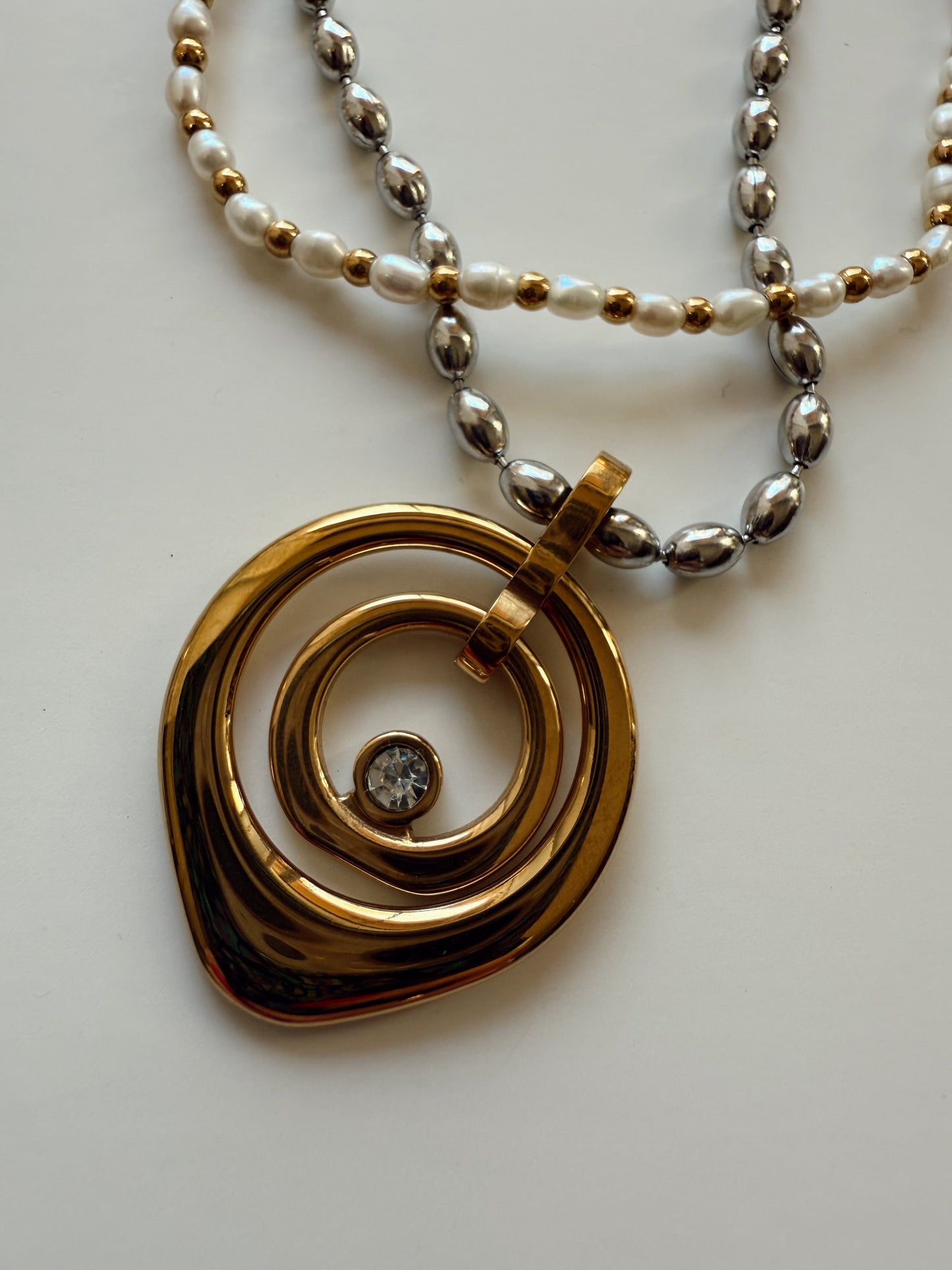 Spiraling Gold Necklace