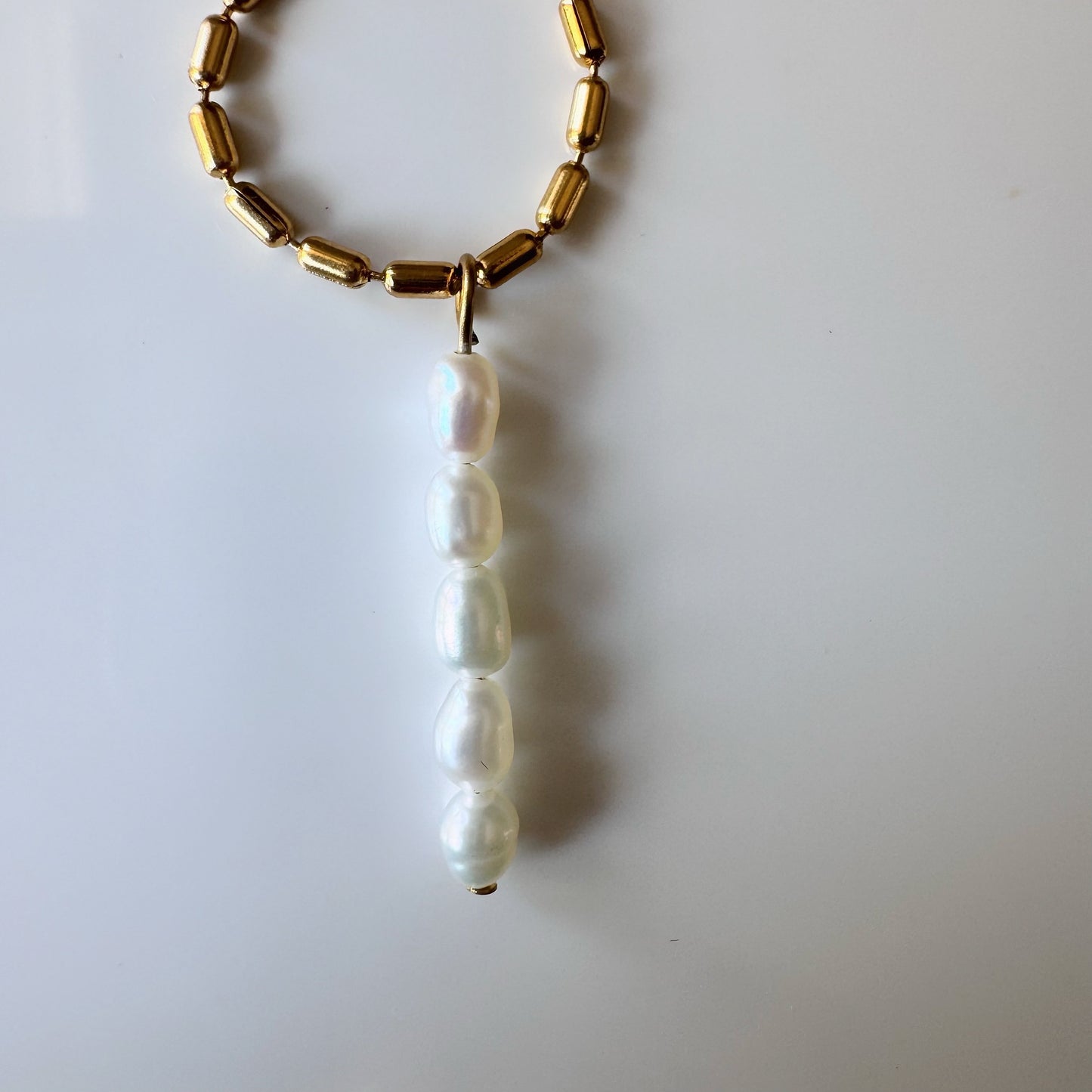 Leah Dainty Pearl Necklace
