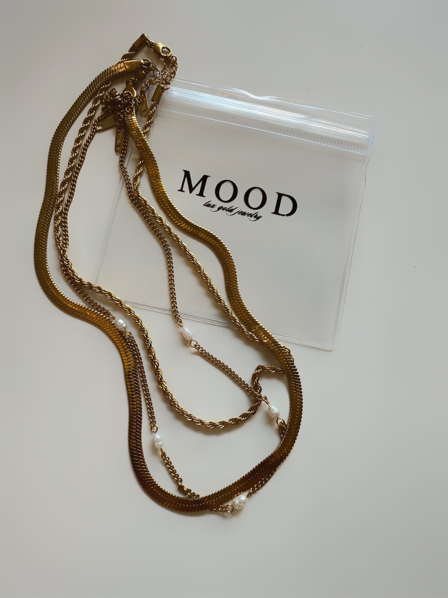 18K Gold Bold Henry Rope Stacking Necklace