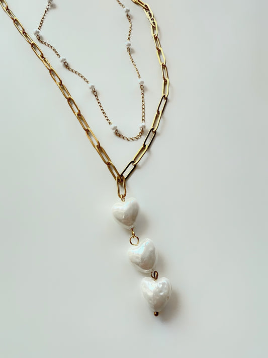 Lover Girl Heart Pre-Stacked Necklace