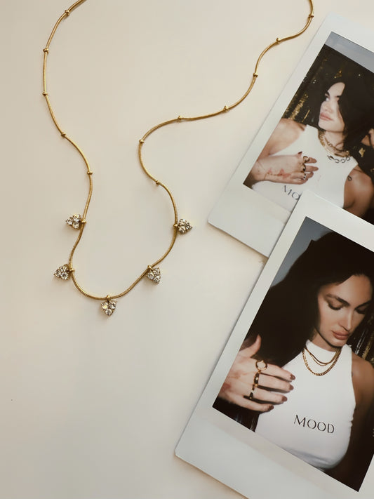 Lacie White Stone Necklace