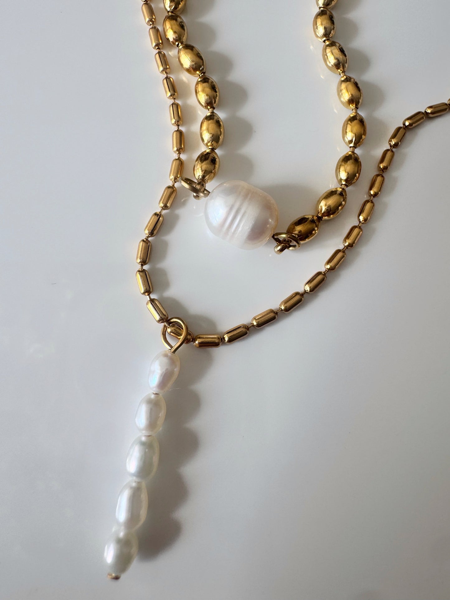 Leah Dainty Pearl Necklace