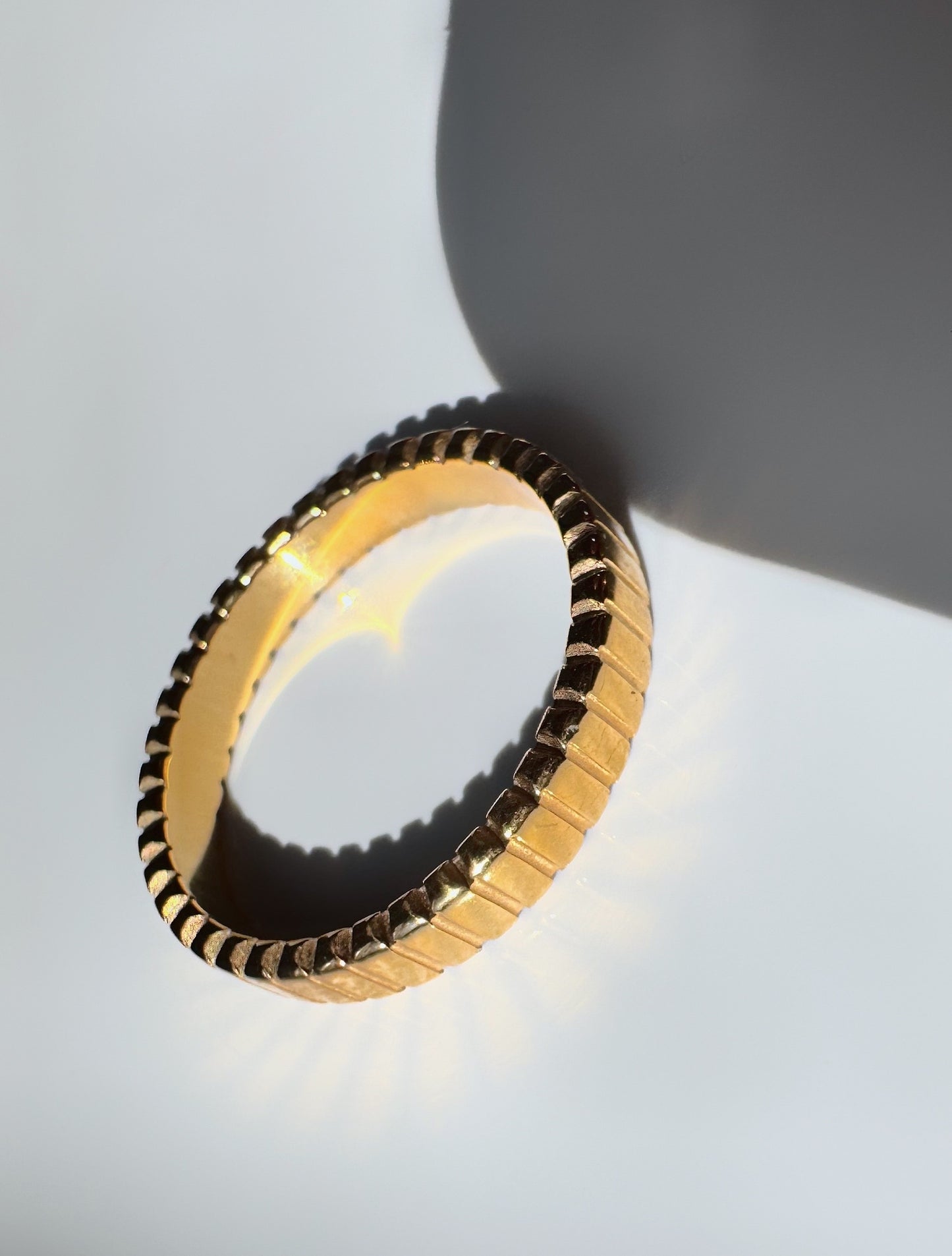 Ribbed Stacking Ring
