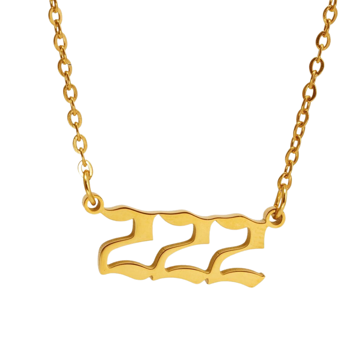 Angel Number Necklace – 18k Gold Plated, Waterproof, Tarnish-Free, Hypoallergenic Jewelry