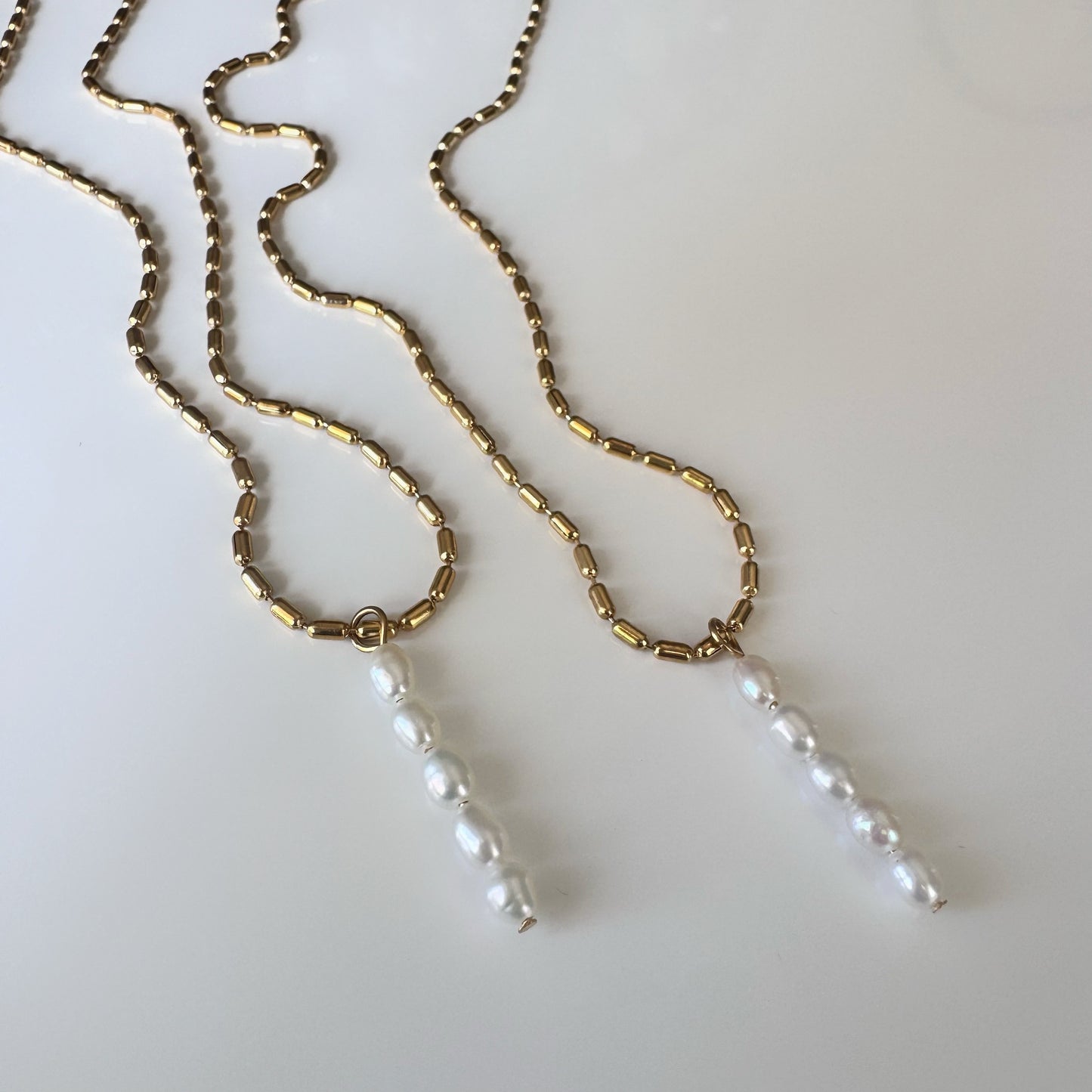 Leah Dainty Pearl Necklace