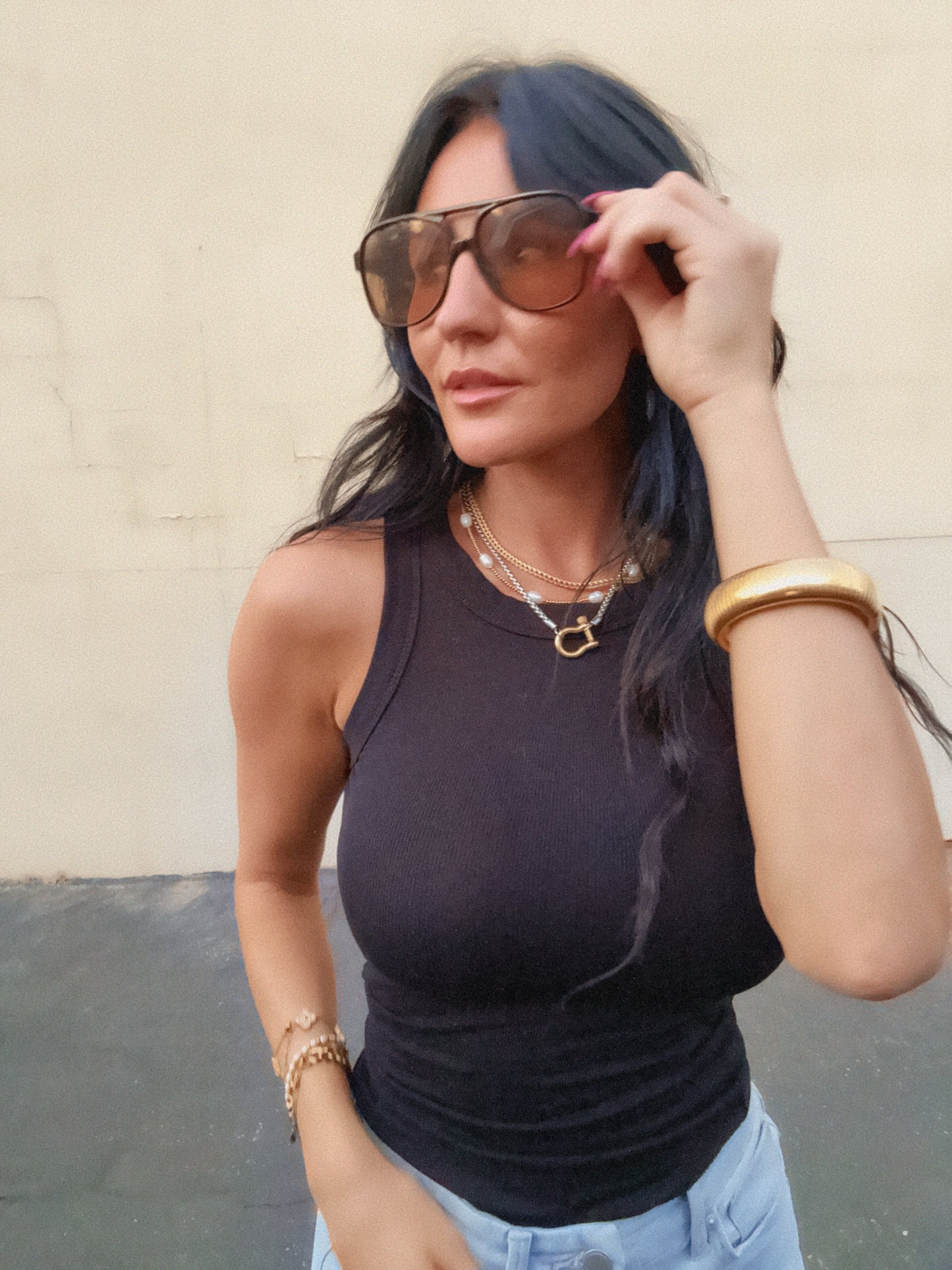 Sunkissed Drifter Pearl Necklace