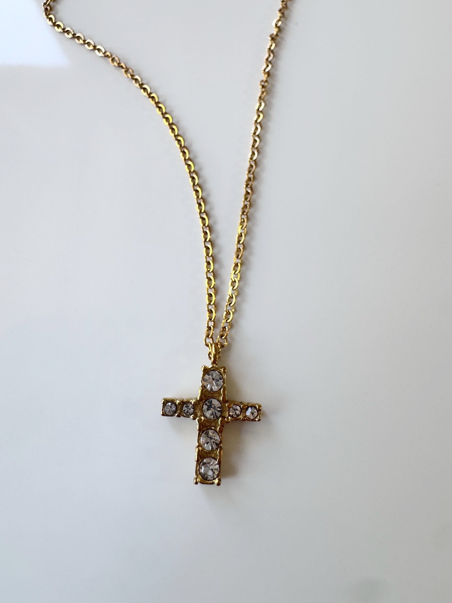 Baby Cross Diamond Necklace