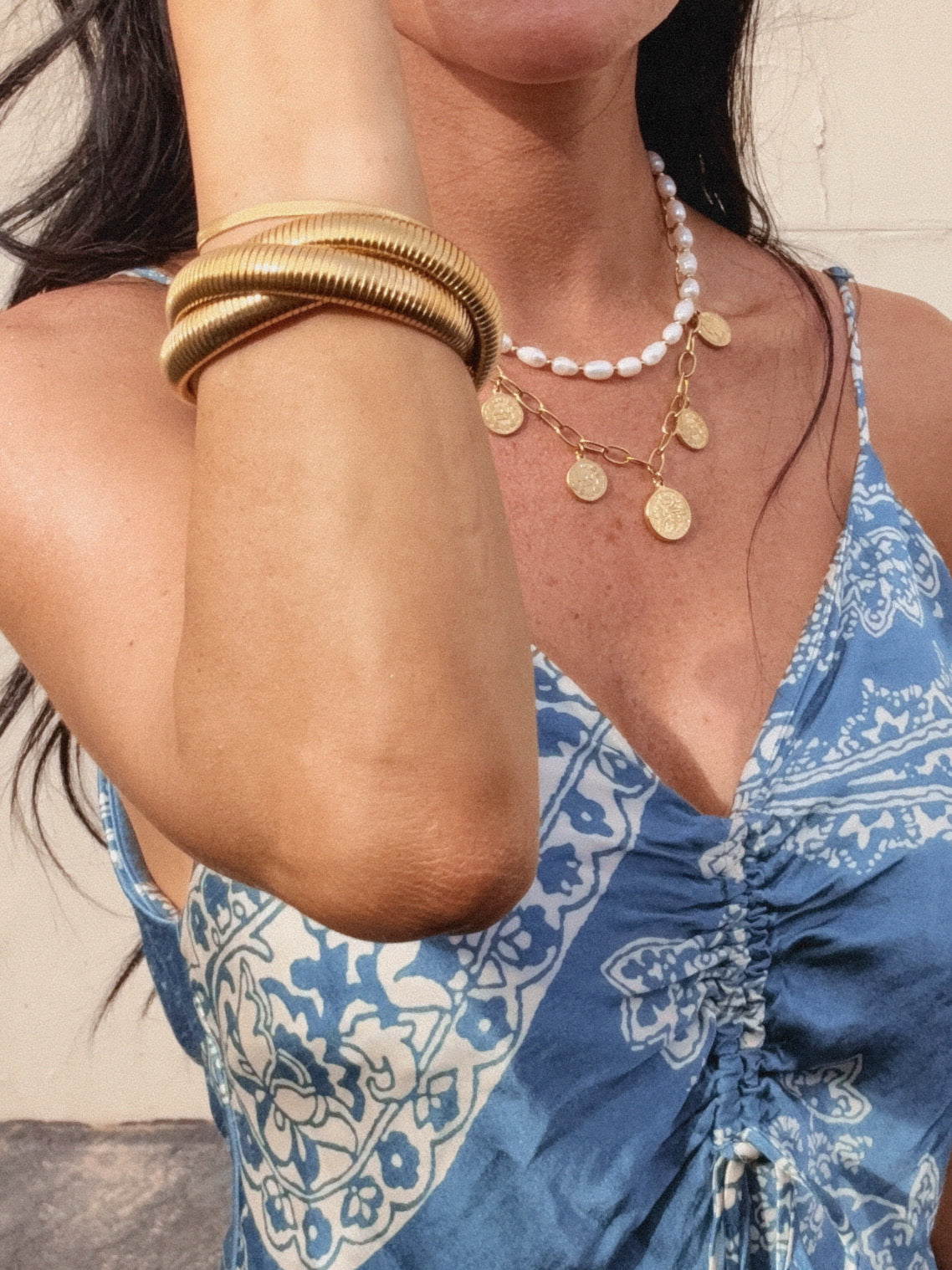 Golden Coastline Pearl Necklace