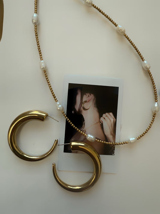 Sunkissed Drifter Pearl Necklace