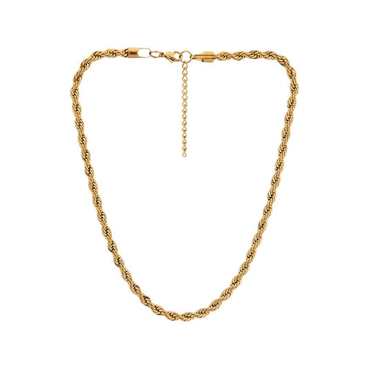 18K Gold Bold Henry Rope Stacking Necklace