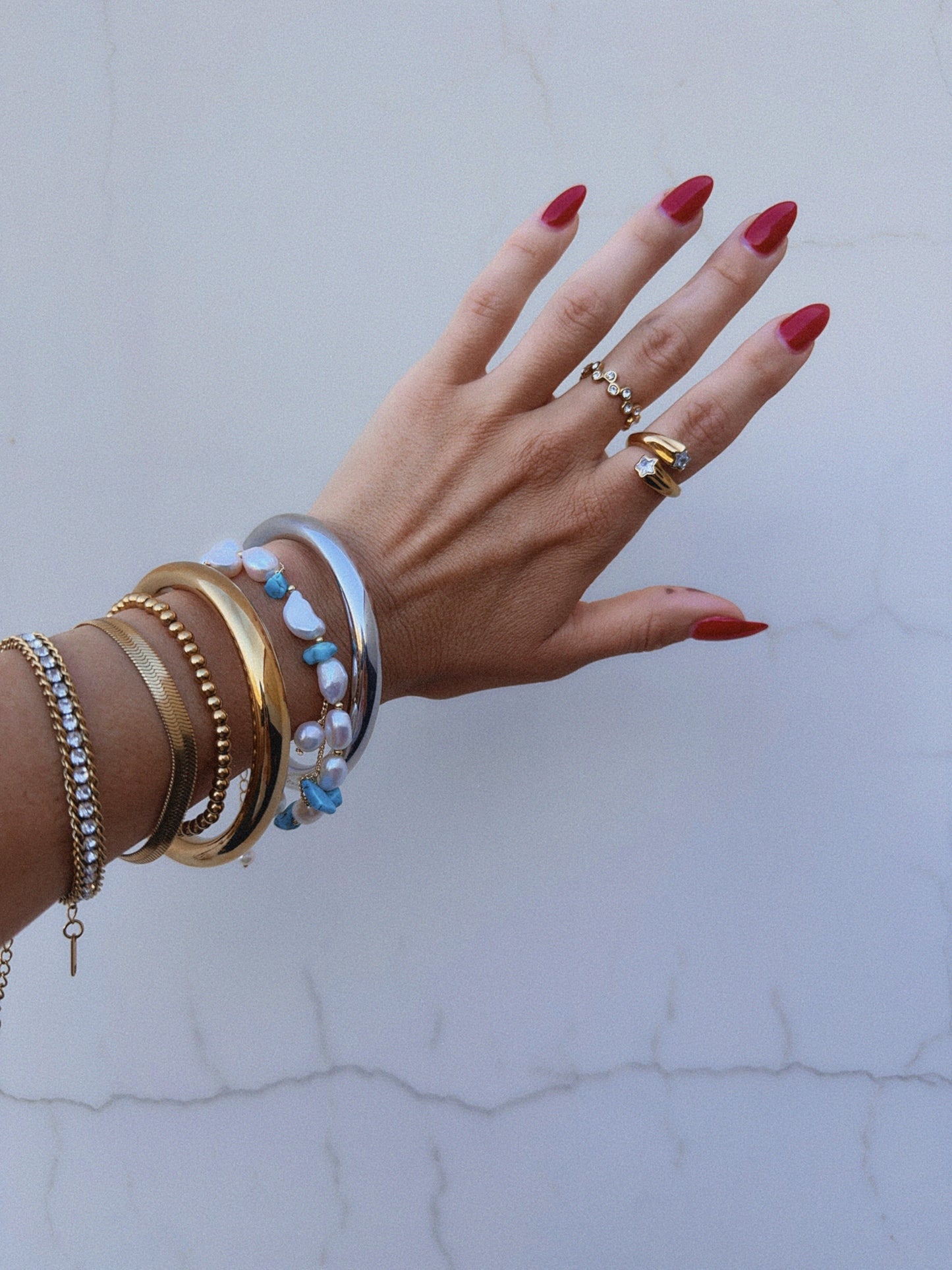 Turquoise Tide Pearl Bracelet