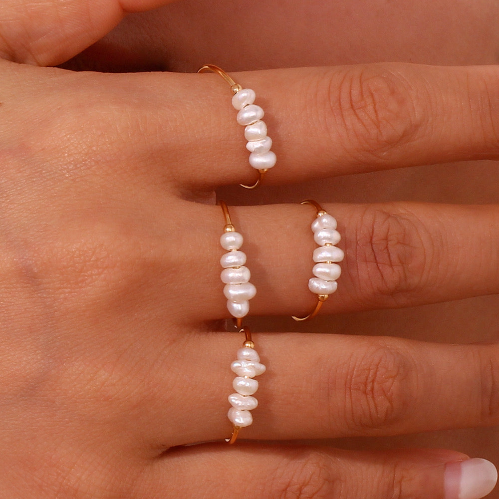 Seafoam Pearl Ring