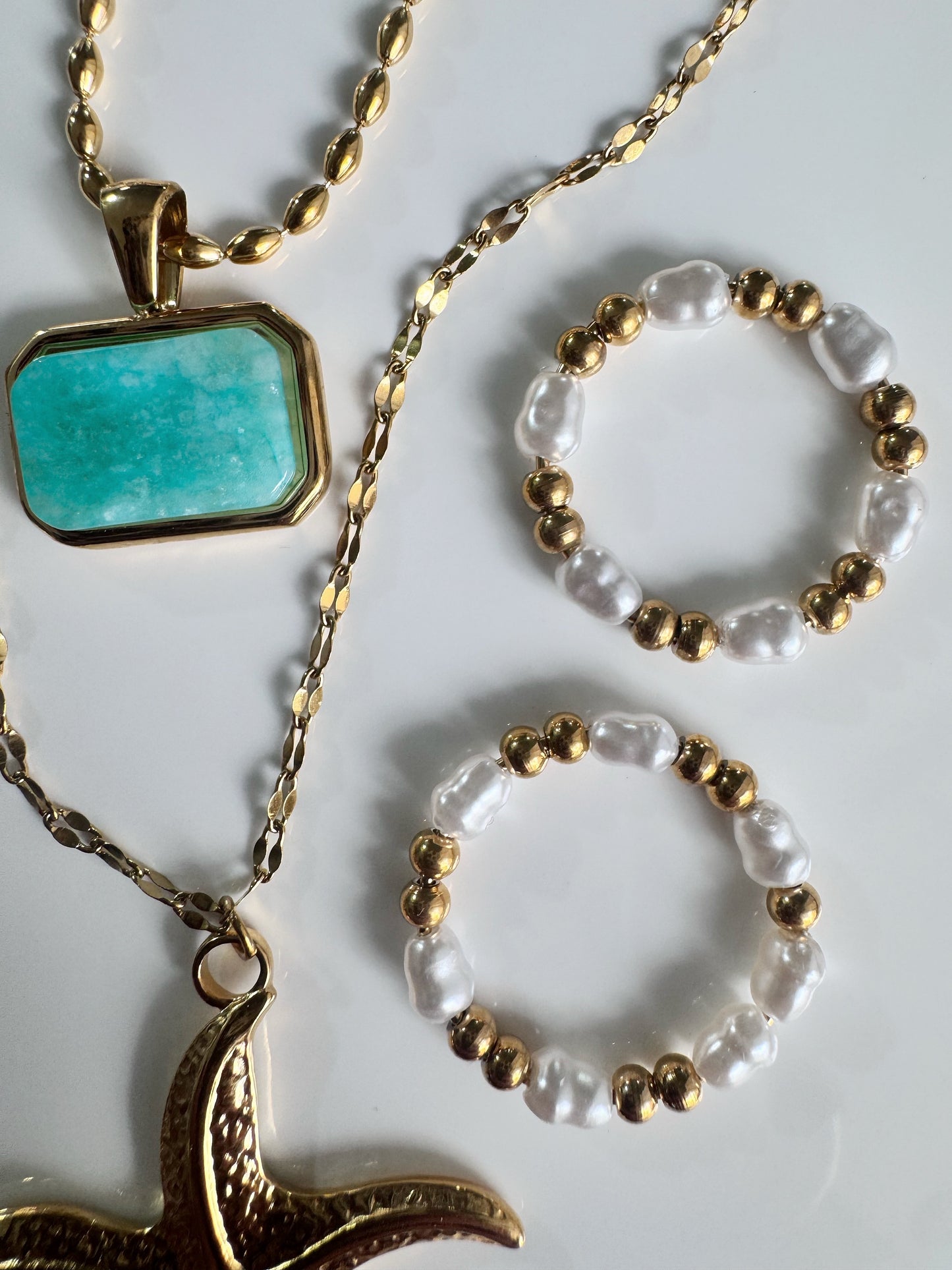 Turqs + Caicos Stone Necklace
