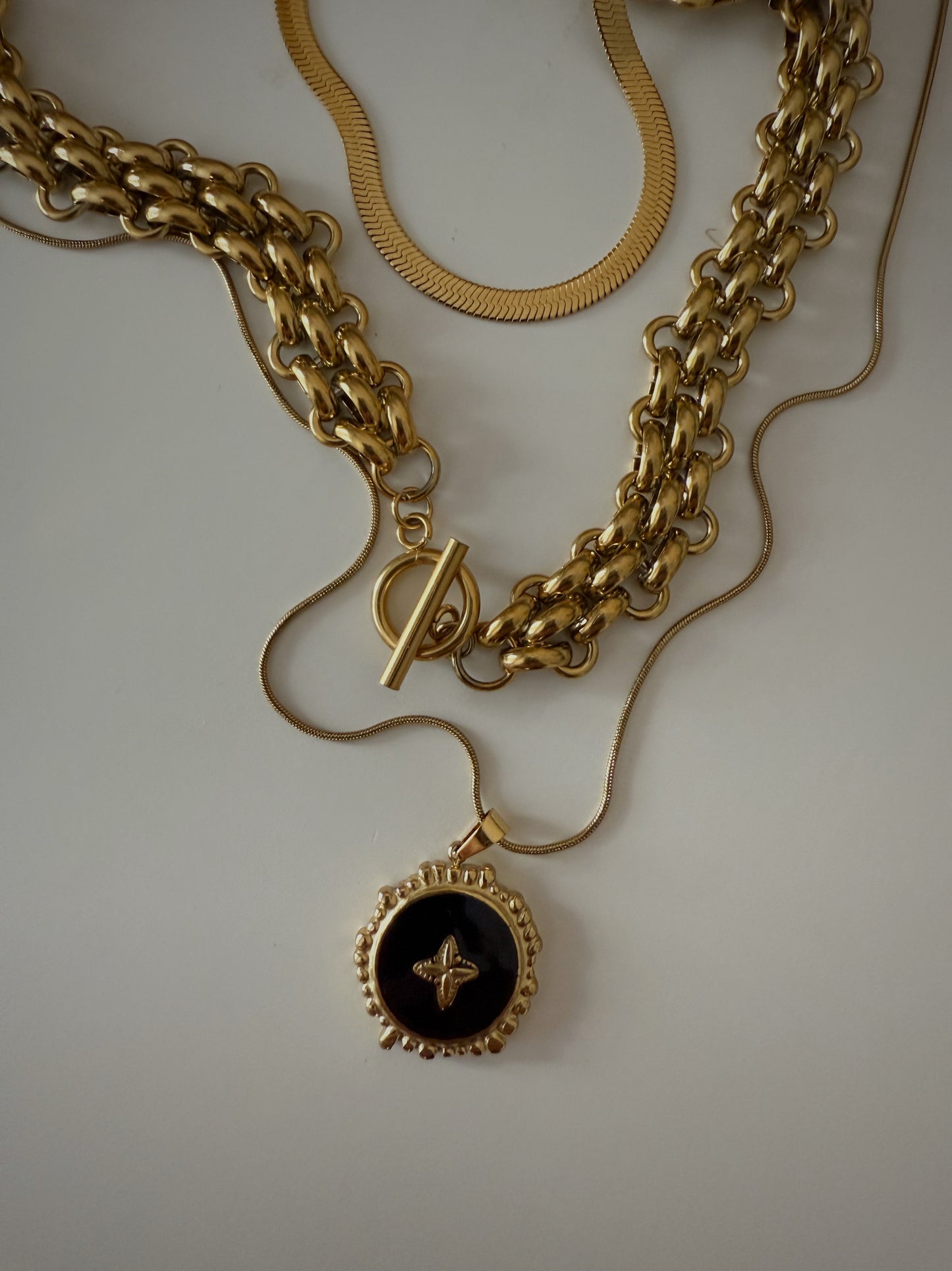 Noir Cross Necklace