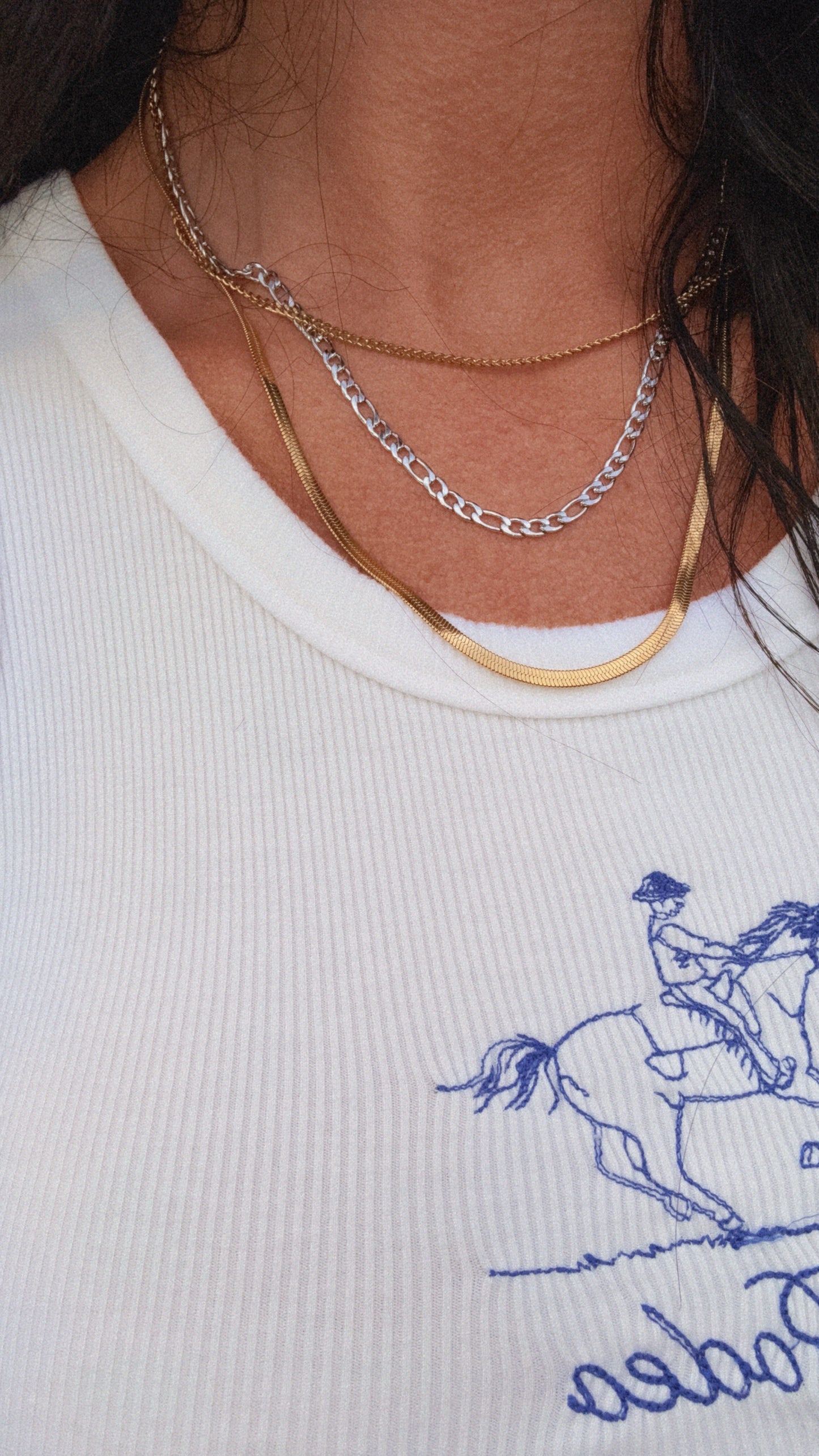 Mixed Aura Necklace Stack
