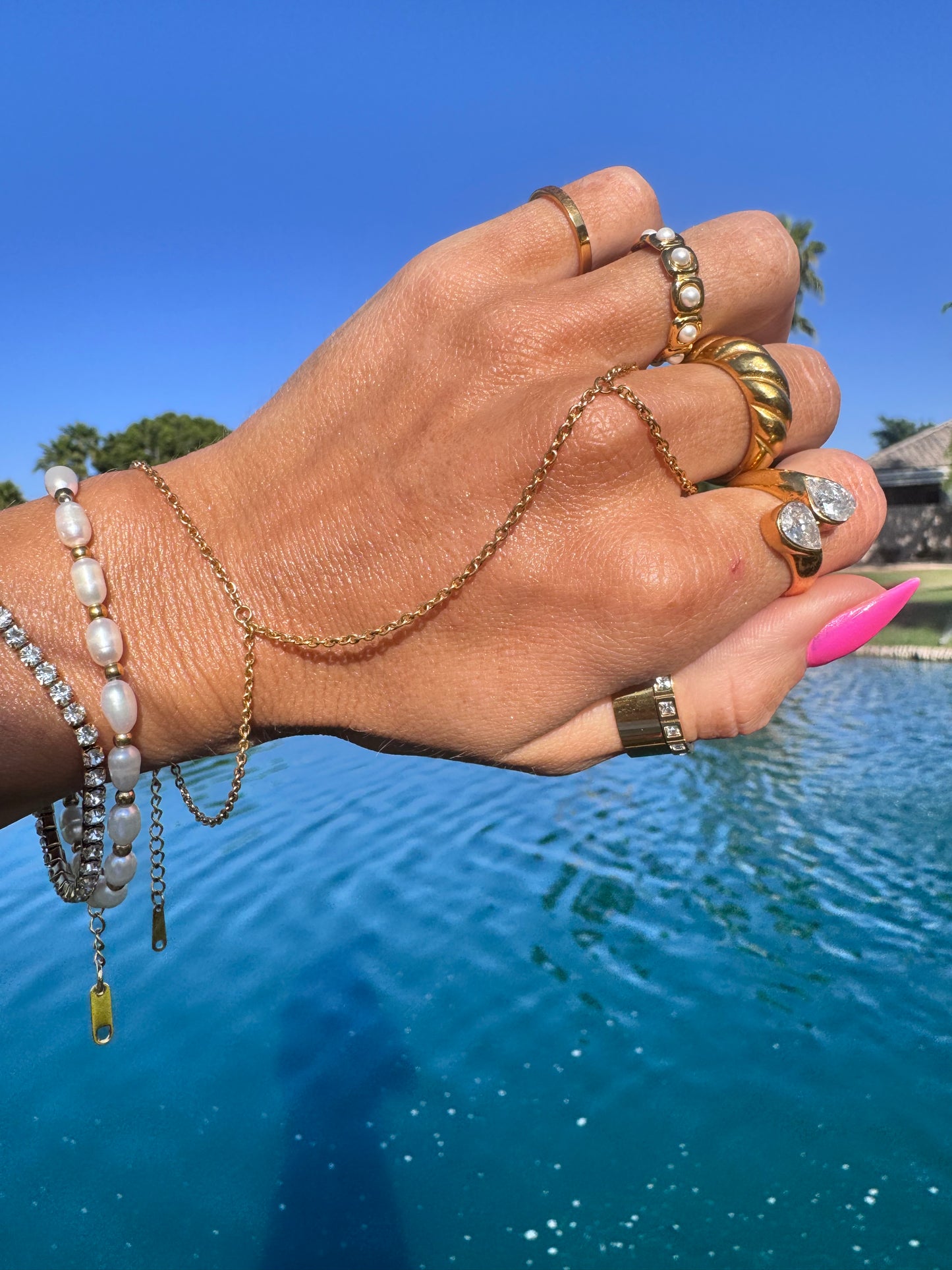 Golden Drift Handchain