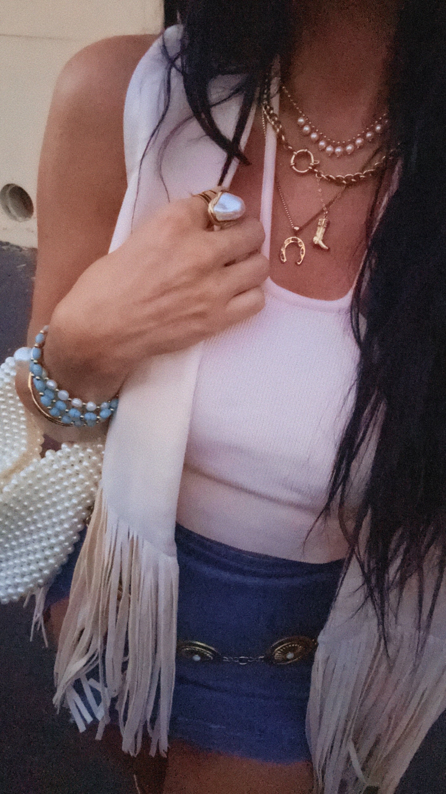 18k Sunkissed Pearl Statement Ring