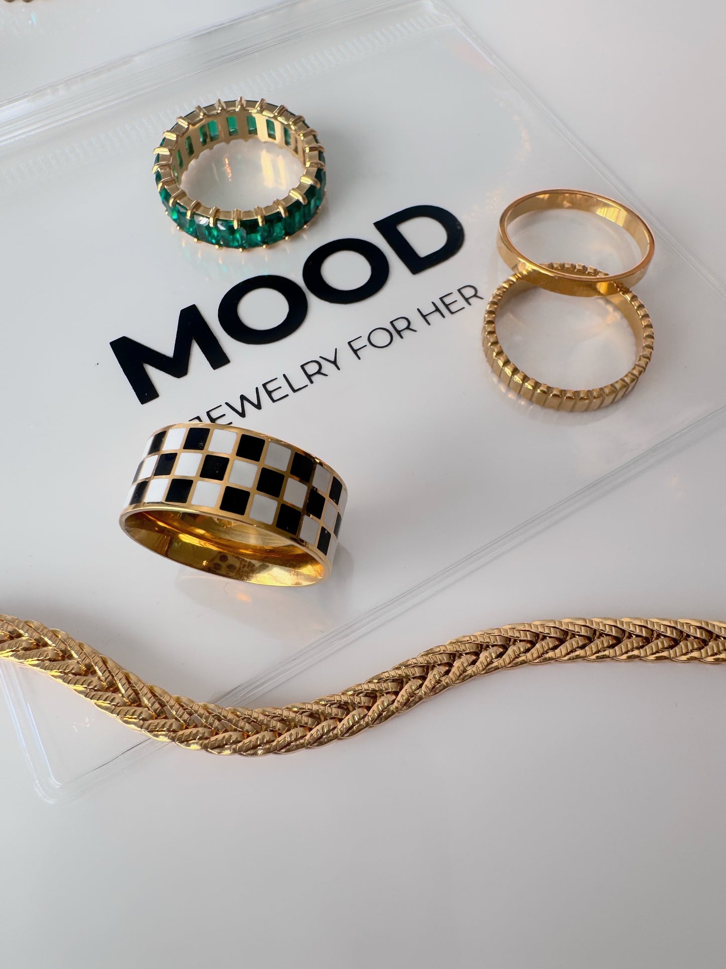 Ribbed Stacking Ring