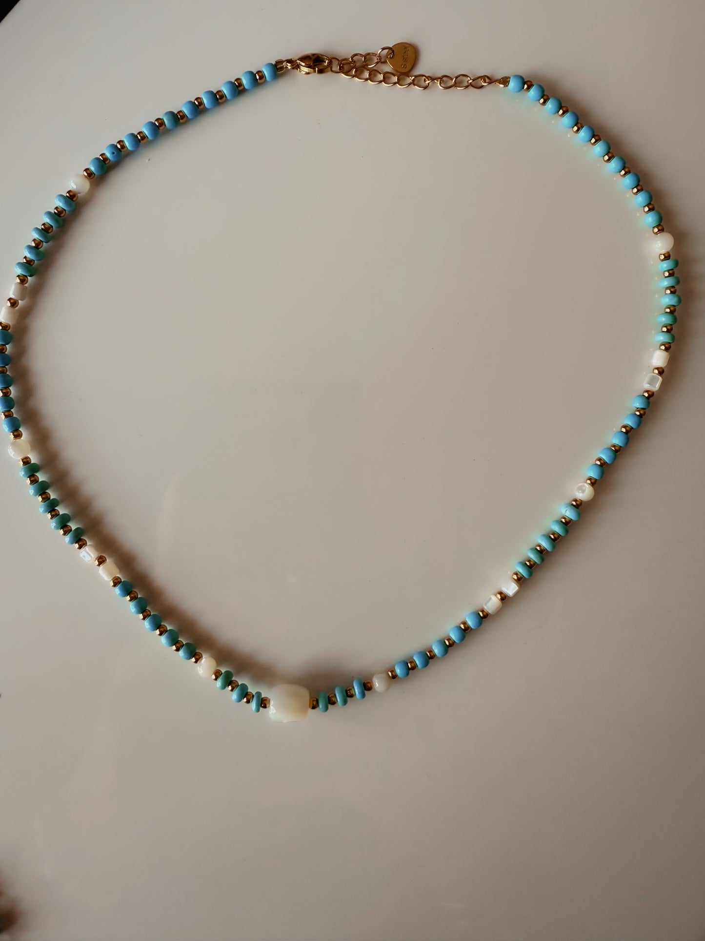 Beaded Turquoise Babe Necklace