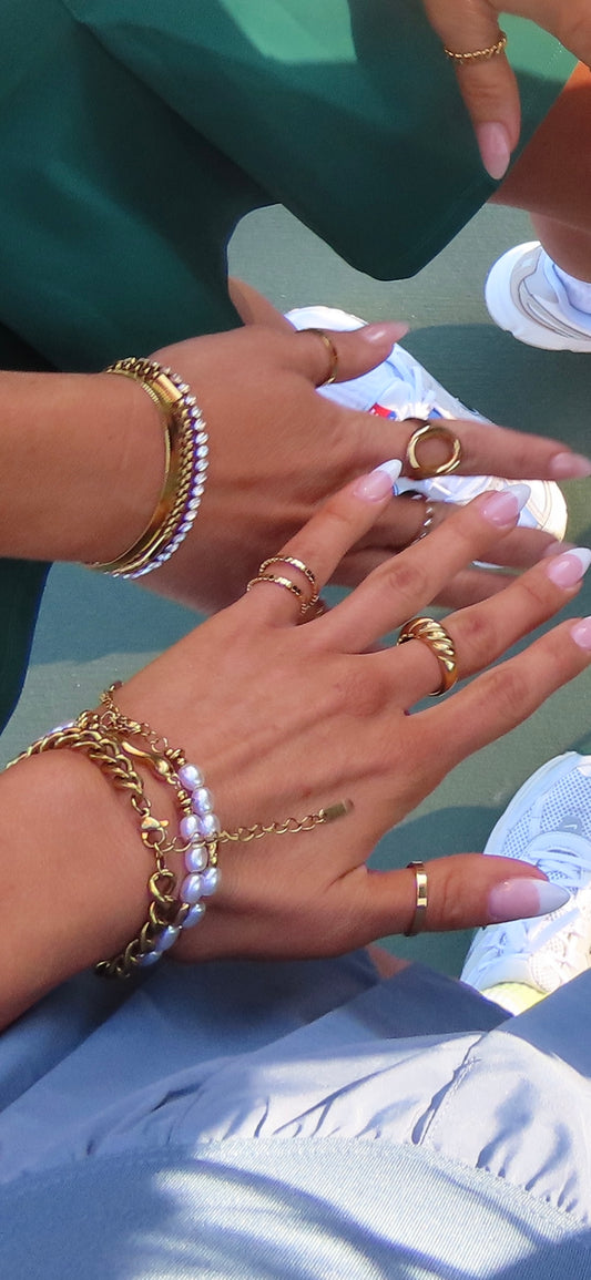 Ribbed Stacking Ring