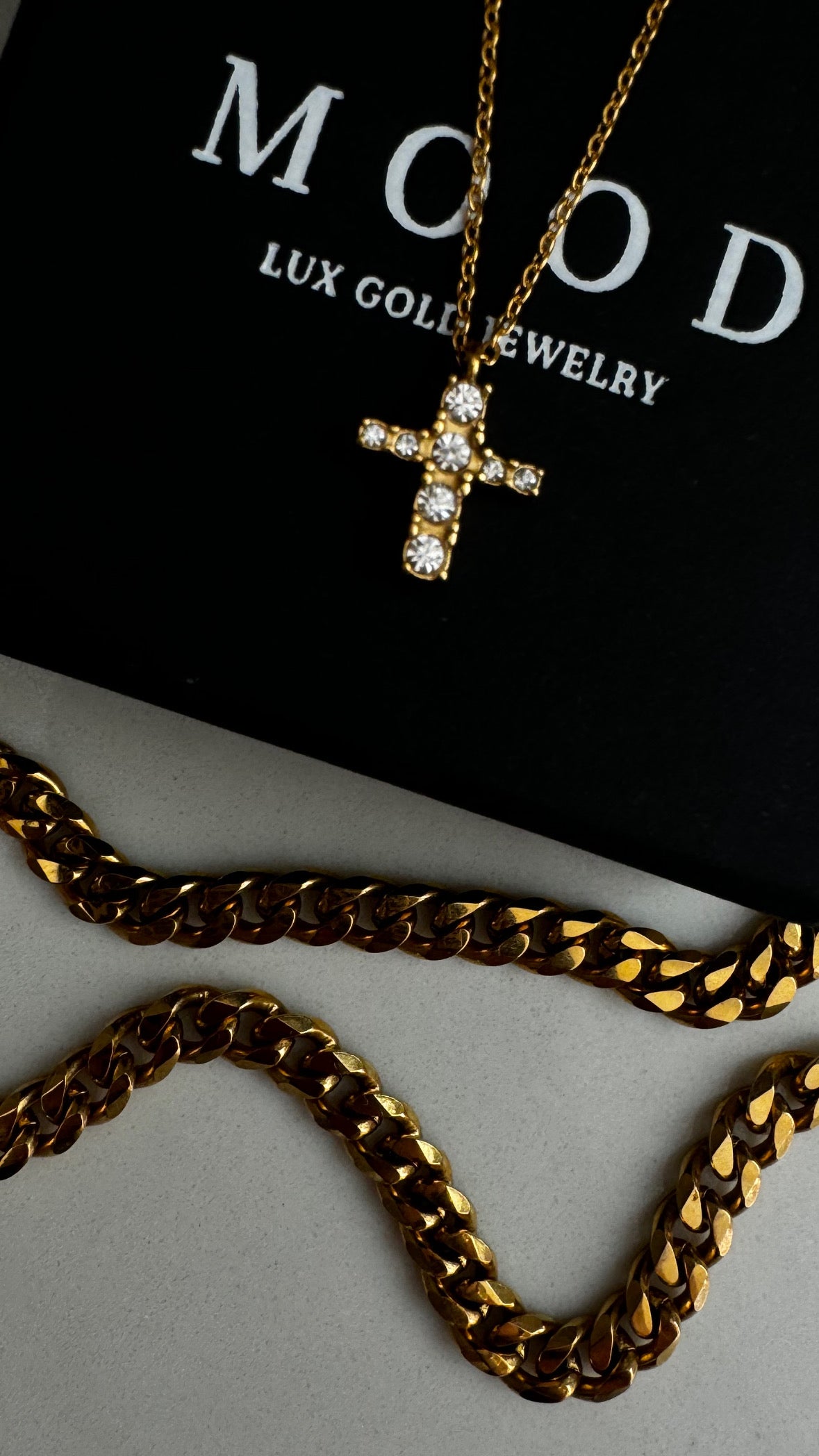 Baby Cross Diamond Necklace