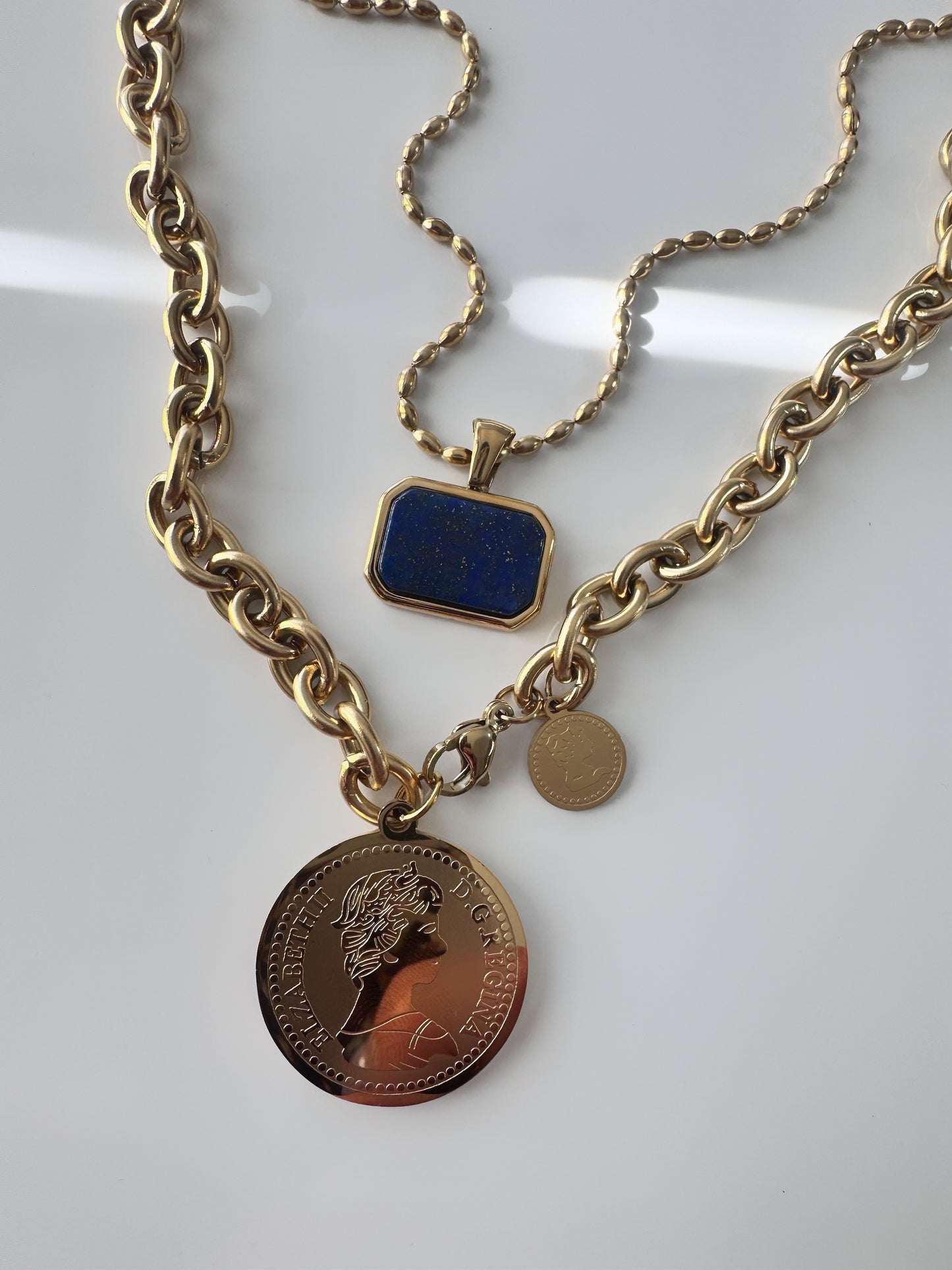 Santorini Blue Pendant Necklace