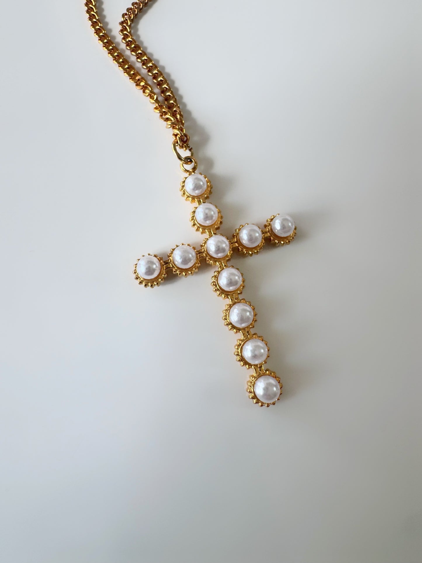Pearl Cross Necklace