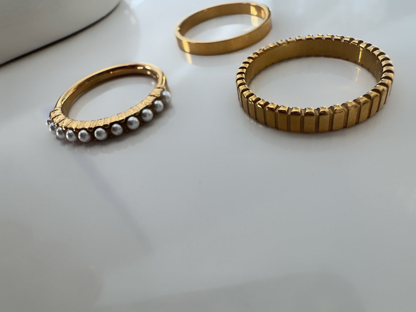 Ribbed Stacking Ring