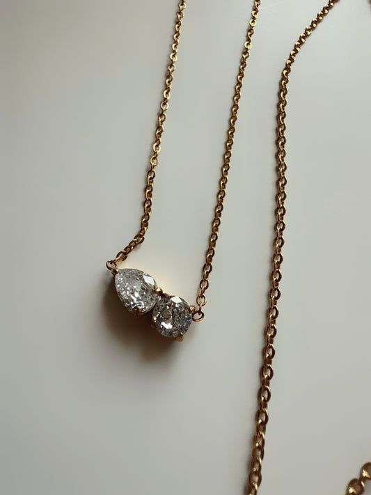 White Stone Necklace