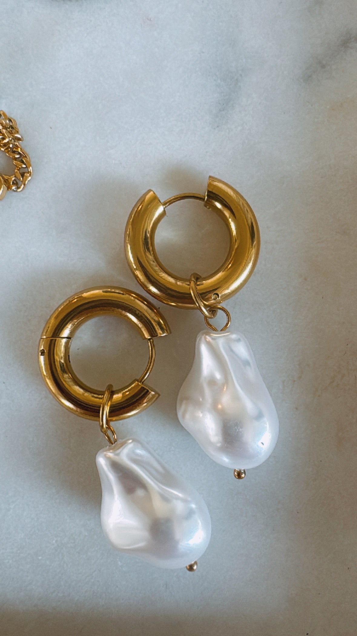 St Tropez Vacation Pearl Earrings