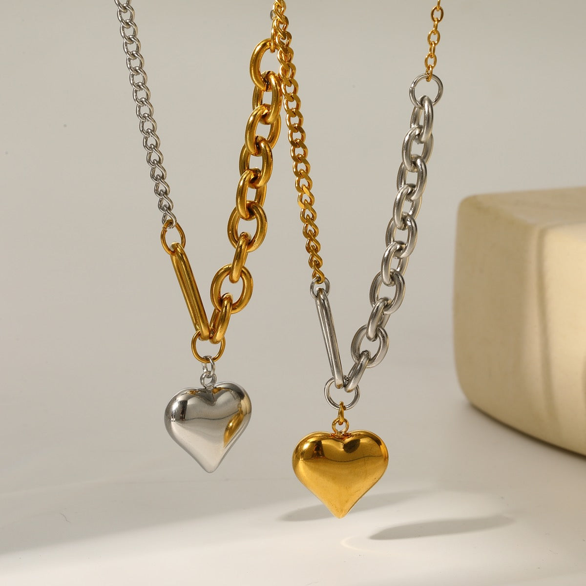 Mixed Love Heart Necklace