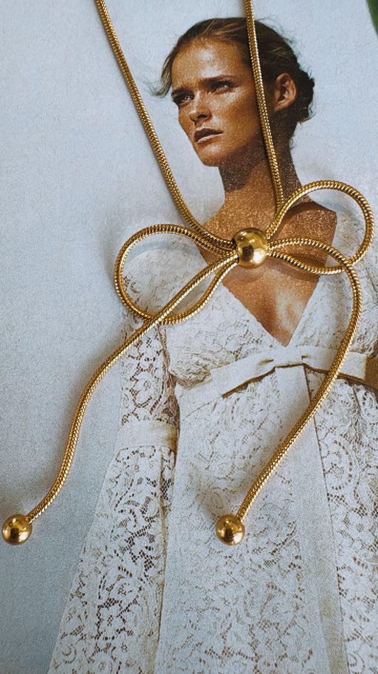 Coquette Bow Necklace