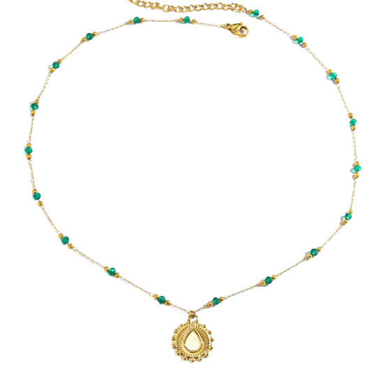 Emerald Sunstone Necklace