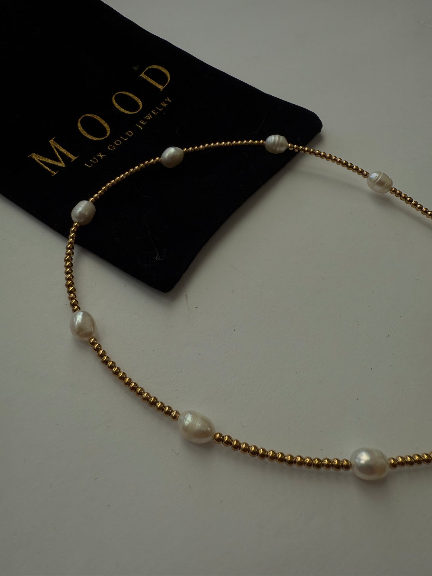 Sunkissed Drifter Pearl Necklace