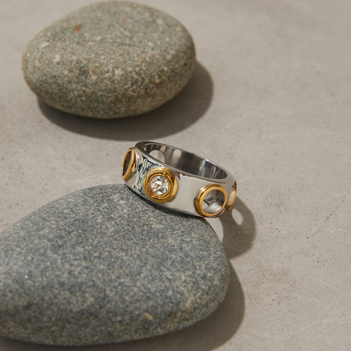 Mixed Halo Ring