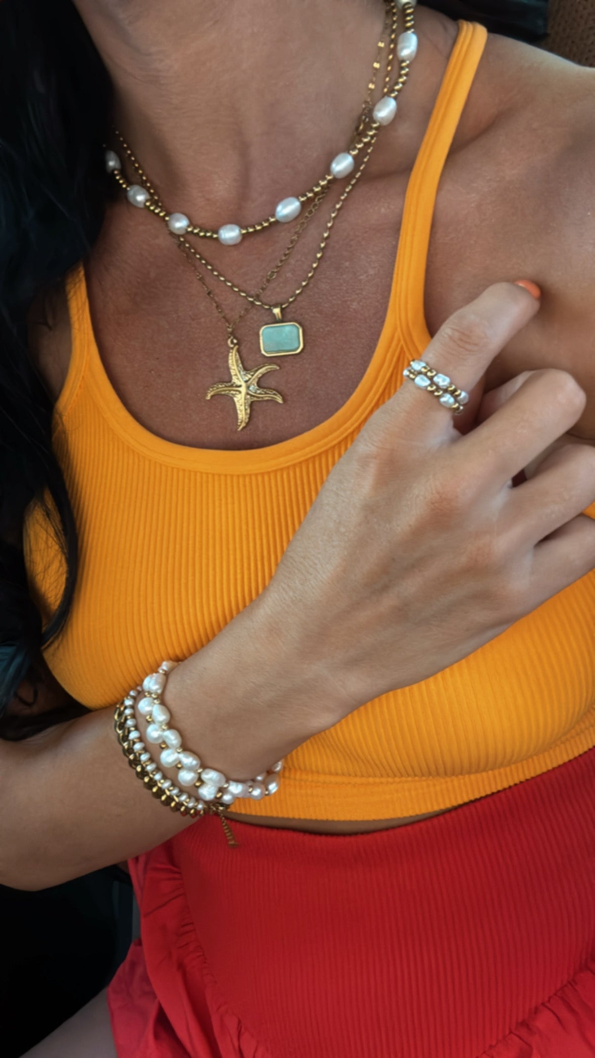 Turqs + Caicos Stone Necklace